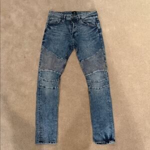 H&M Men's Distressed Blue Skinny Jeans size 33X30